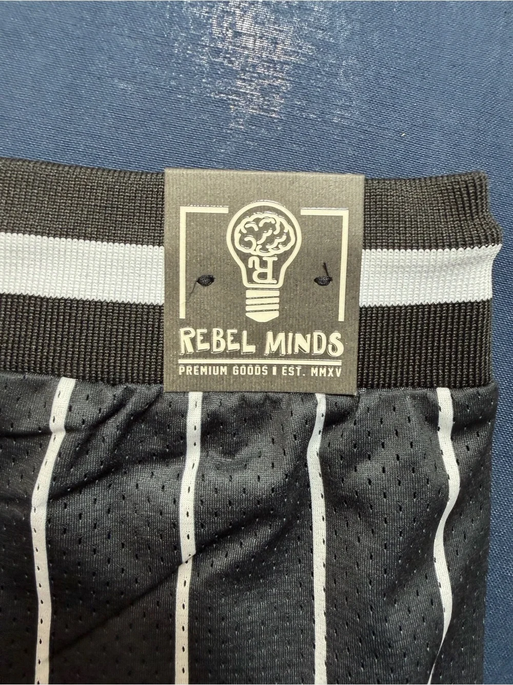 Rebel Minds Polyester Size XL NWT Pinstripe Mesh Shorts